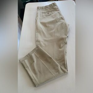 Banana Republic Men’s Khaki Dress Pants 32x32 Non-Iron Standard Fit Flat…